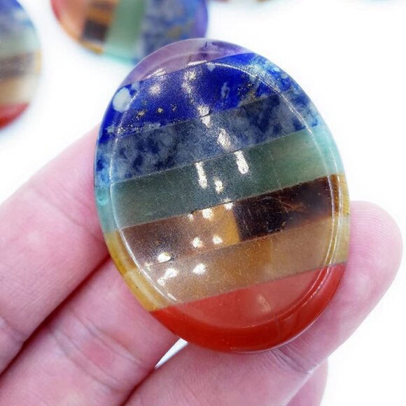 7 Colors Thumb Worry Stone - Picture 1 of 1